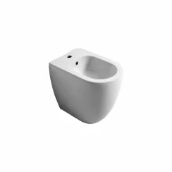 Bidet in ceramica design moderno Shine Square Open Rimless H50 cm