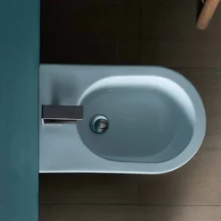 Bidet in ceramica 57x37cm design moderno Sun, made in Italy