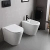 Bidet Monoforo a Terra in Ceramica Bianca dal Design Moderno Elegante - Salice