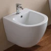 Bidet Monoforo Sospeso in Ceramica Bianca dal Design Moderno - Ginepro