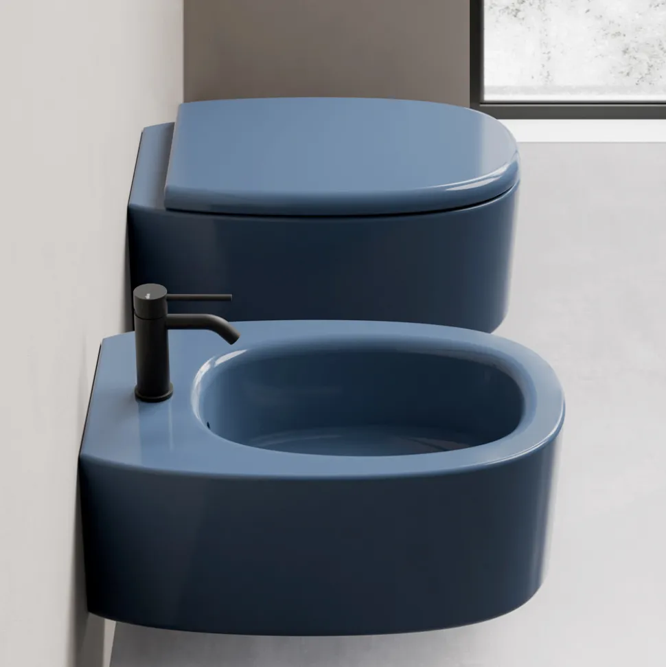 Bidet Sospeso in Ceramica di Diversi Colori Made in Italy - Ragazza