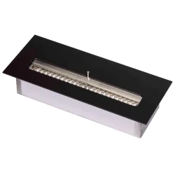 Bruciatore Bioetanolo in Acciaio Inox per Camino Lineare Made in Italy - Brandon