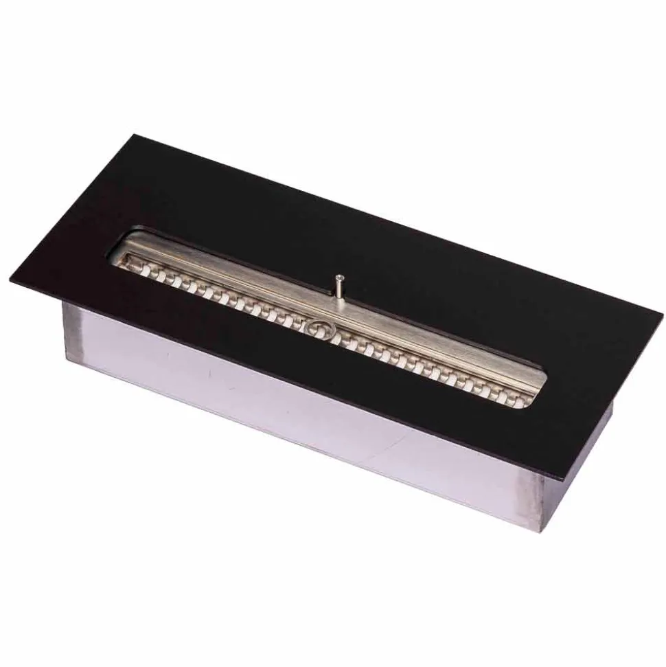 Bruciatore Bioetanolo in Acciaio Inox per Camino Lineare Made in Italy - Brandon