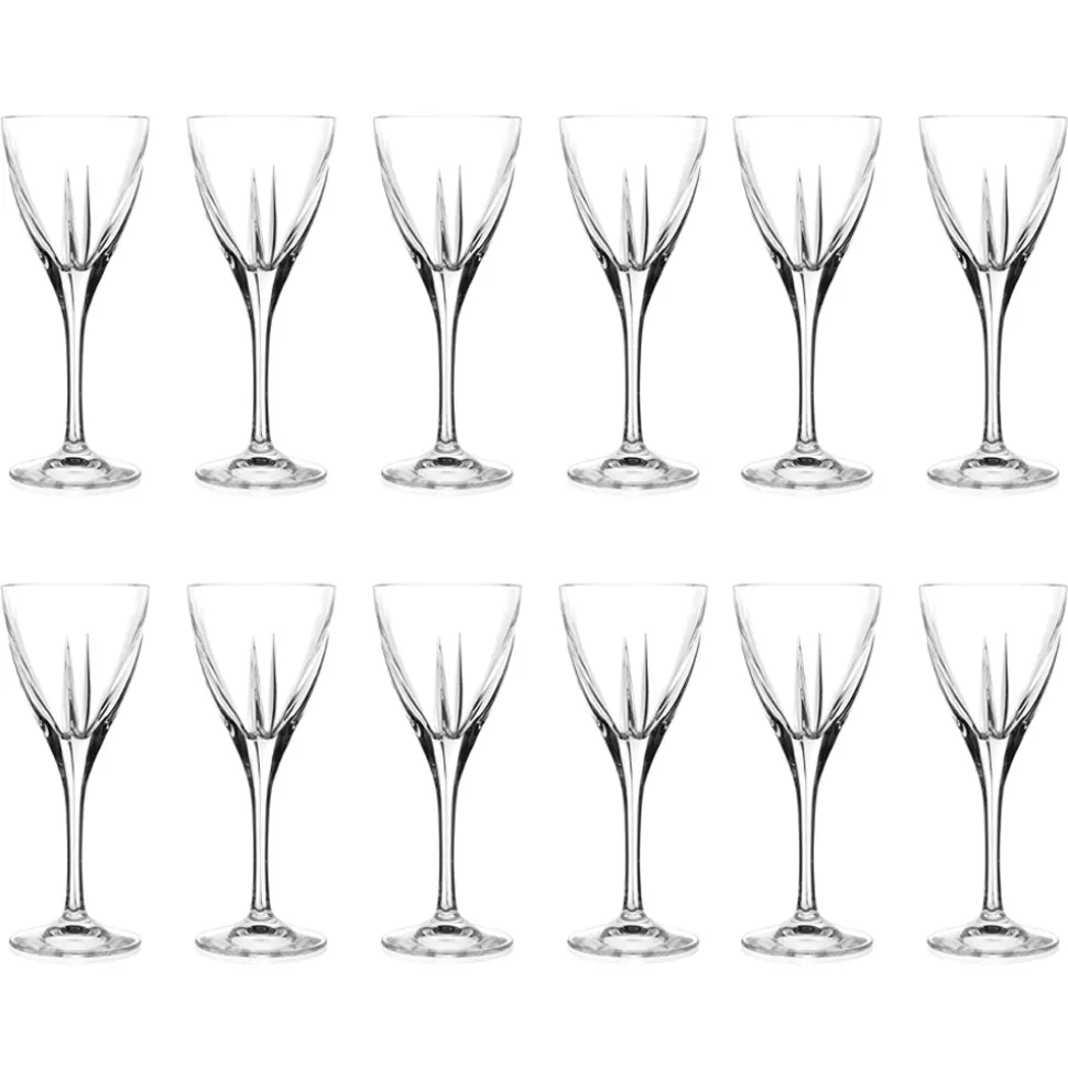 Calici da Liquore in Cristallo Eco Colorato o Trasparente 12 Pz - Amalgama