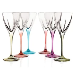 Calici da Liquore in Cristallo Eco Colorato o Trasparente 12 Pz - Amalgama