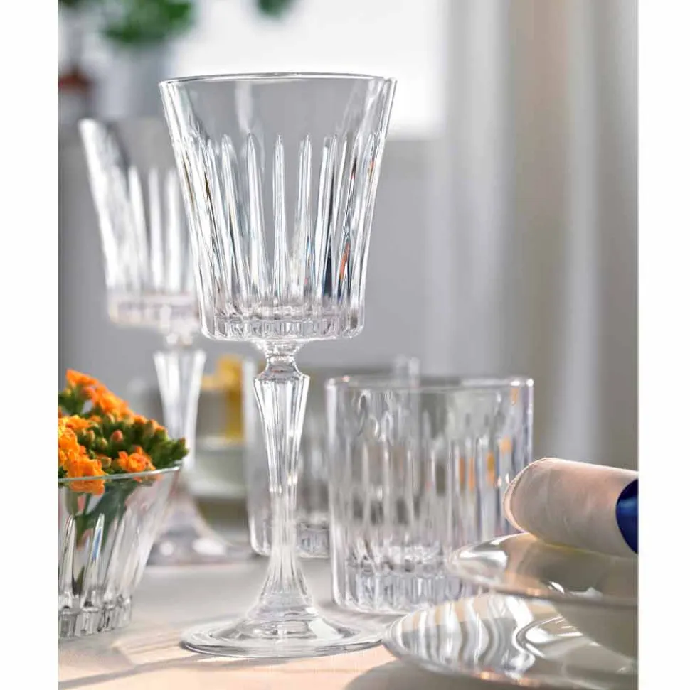Calici da Vino e Cocktail di Lusso Design in Cristallo Eco 12 Pezzi - Senzatempo