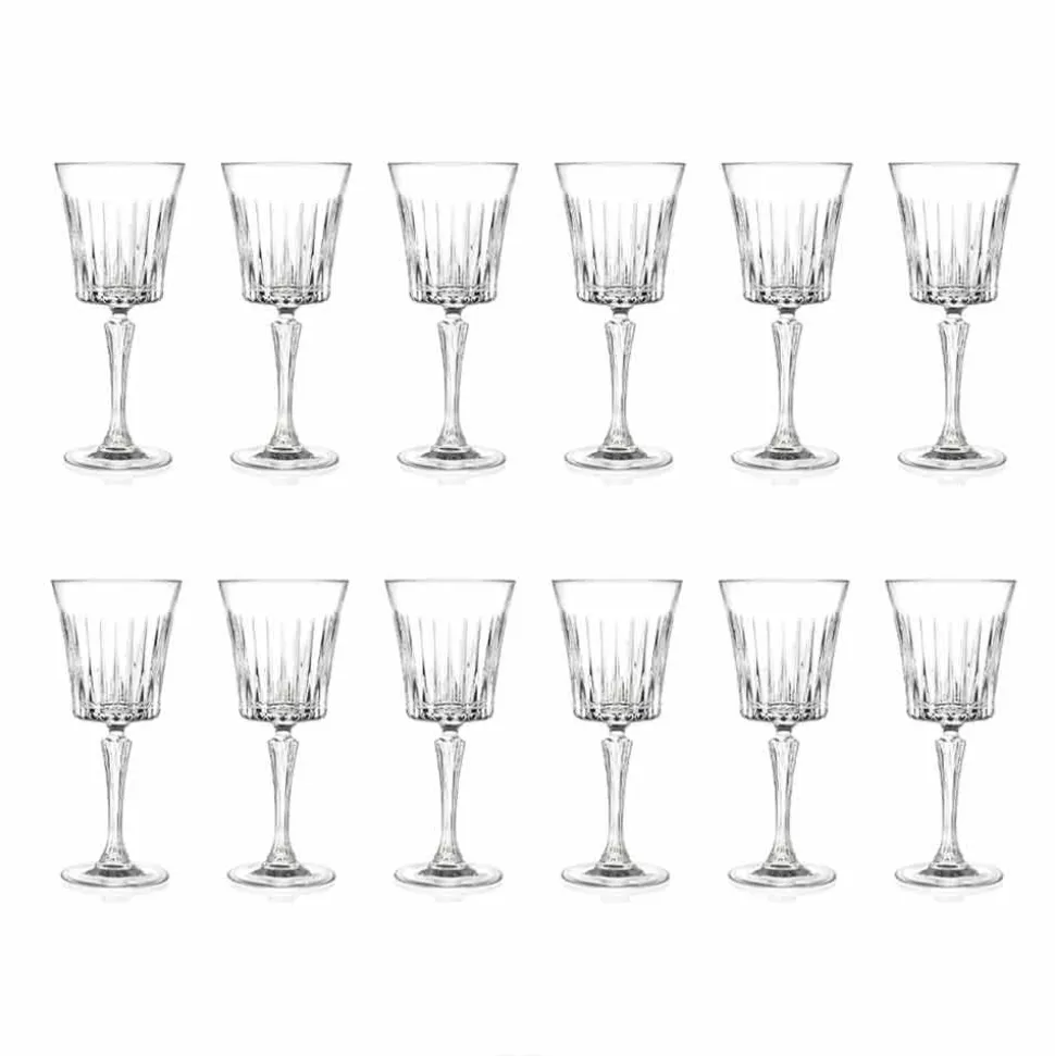 Calici da Vino e Cocktail di Lusso Design in Cristallo Eco 12 Pezzi - Senzatempo