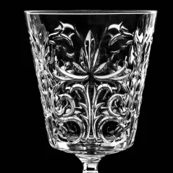 12 Calici per Acqua Bibite o Cocktail Design in Eco Cristallo Decorato - Destino