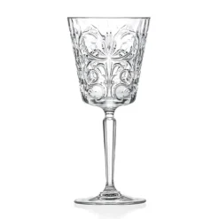 12 Calici per Acqua Bibite o Cocktail Design in Eco Cristallo Decorato - Destino