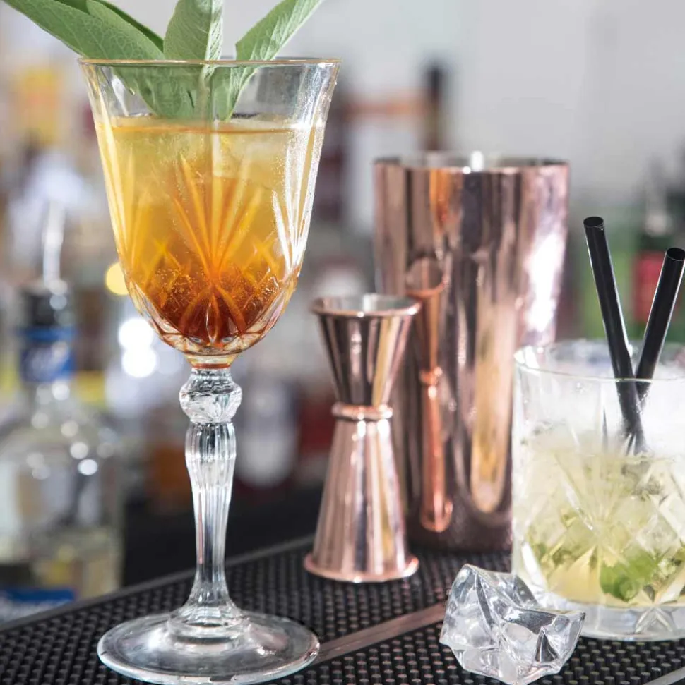 12 Calici Vino, Acqua, Cocktail in Cristallo Ecologico Stile Vintage - Cantabile