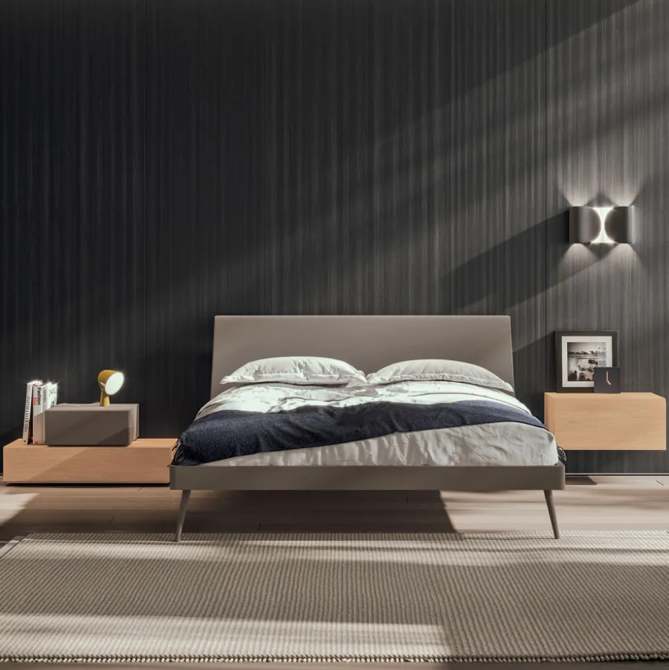 Camera da Letto a 5 Elementi Stile Moderno Arredamento Made in Italy - Diamante