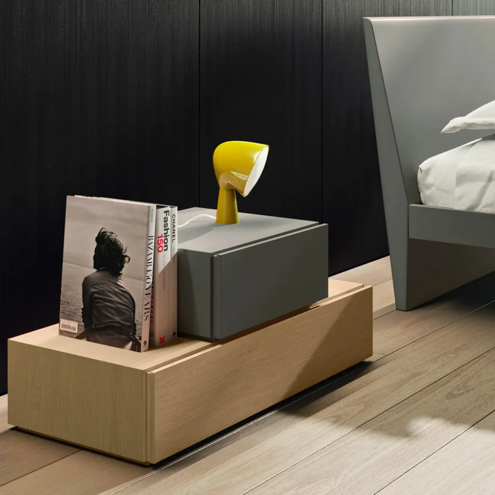 Camera da Letto a 5 Elementi Stile Moderno Arredamento Made in Italy - Diamante