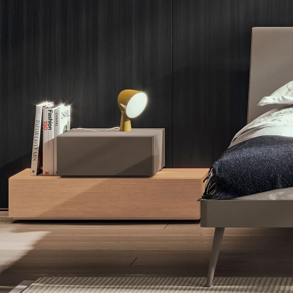 Camera da Letto a 5 Elementi Stile Moderno Arredamento Made in Italy - Diamante