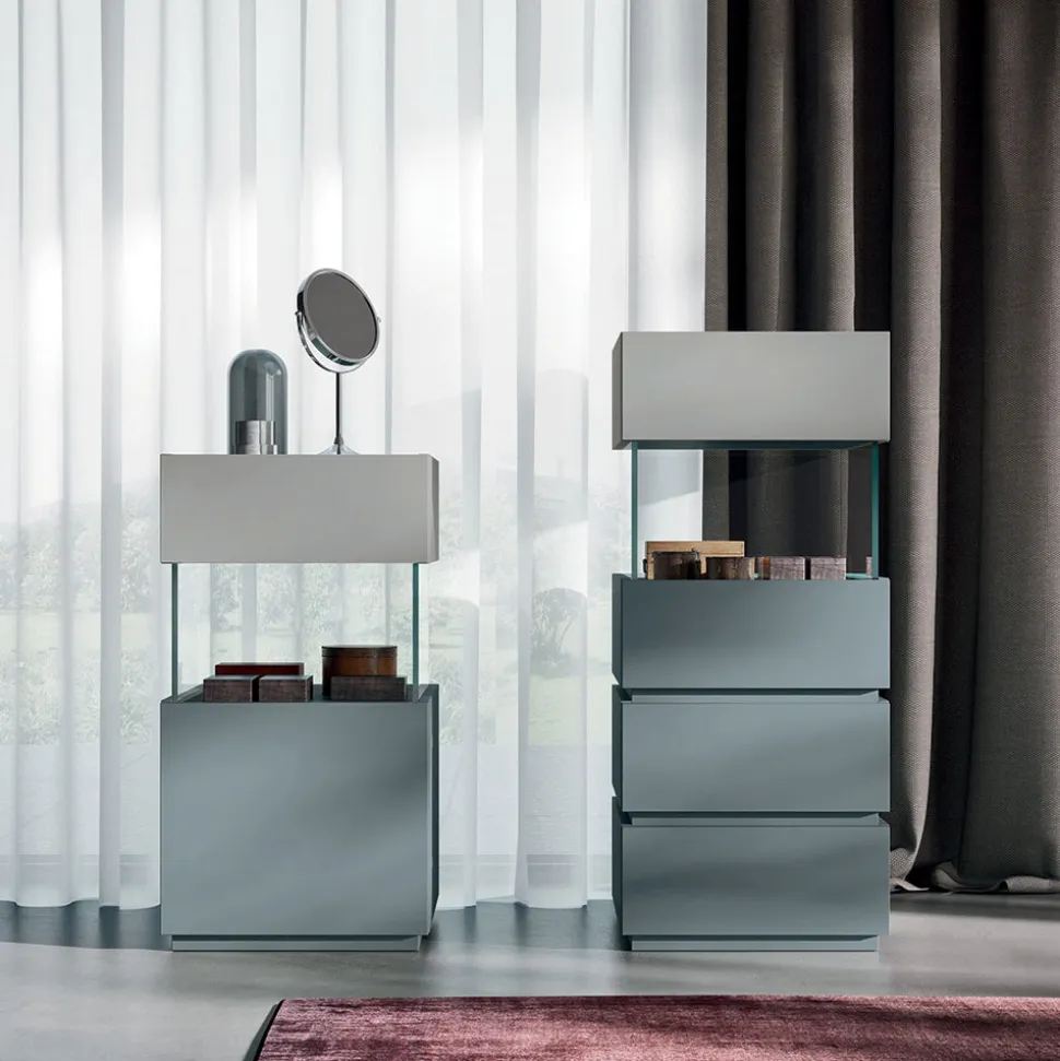 Camera da Letto a 7 Elementi Stile Moderno Arredamento Made in Italy - Polinesia