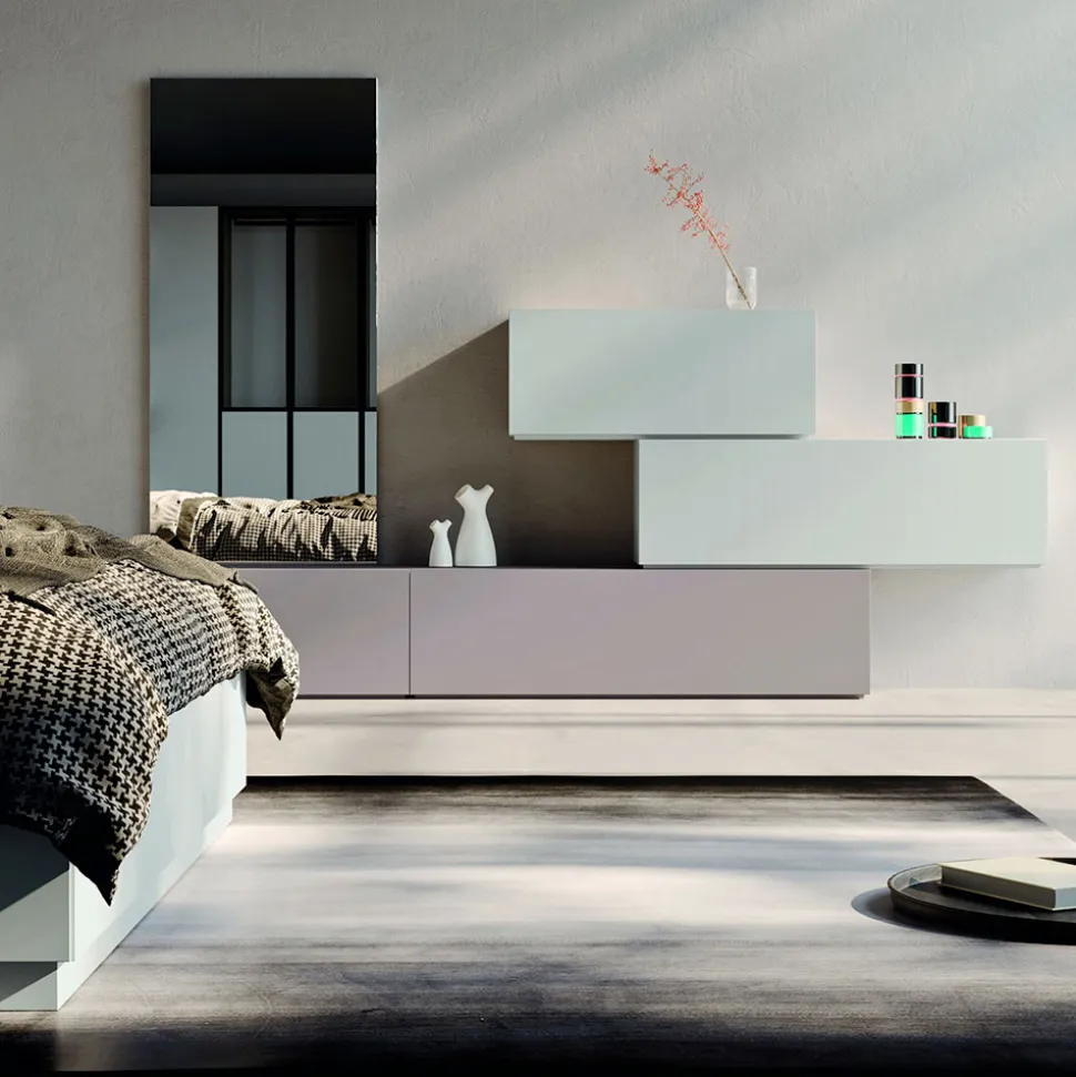 Camera da Letto Completa a 5 Elementi Made in Italy Alta Qualità - Quarzo