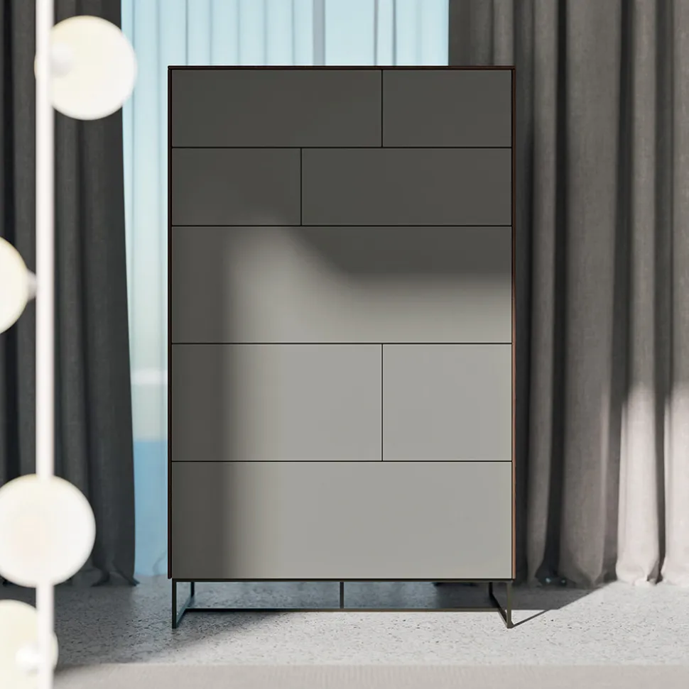 Camera da Letto Completa a 4 Elementi Moderni Realizzata in Italia - Shaila