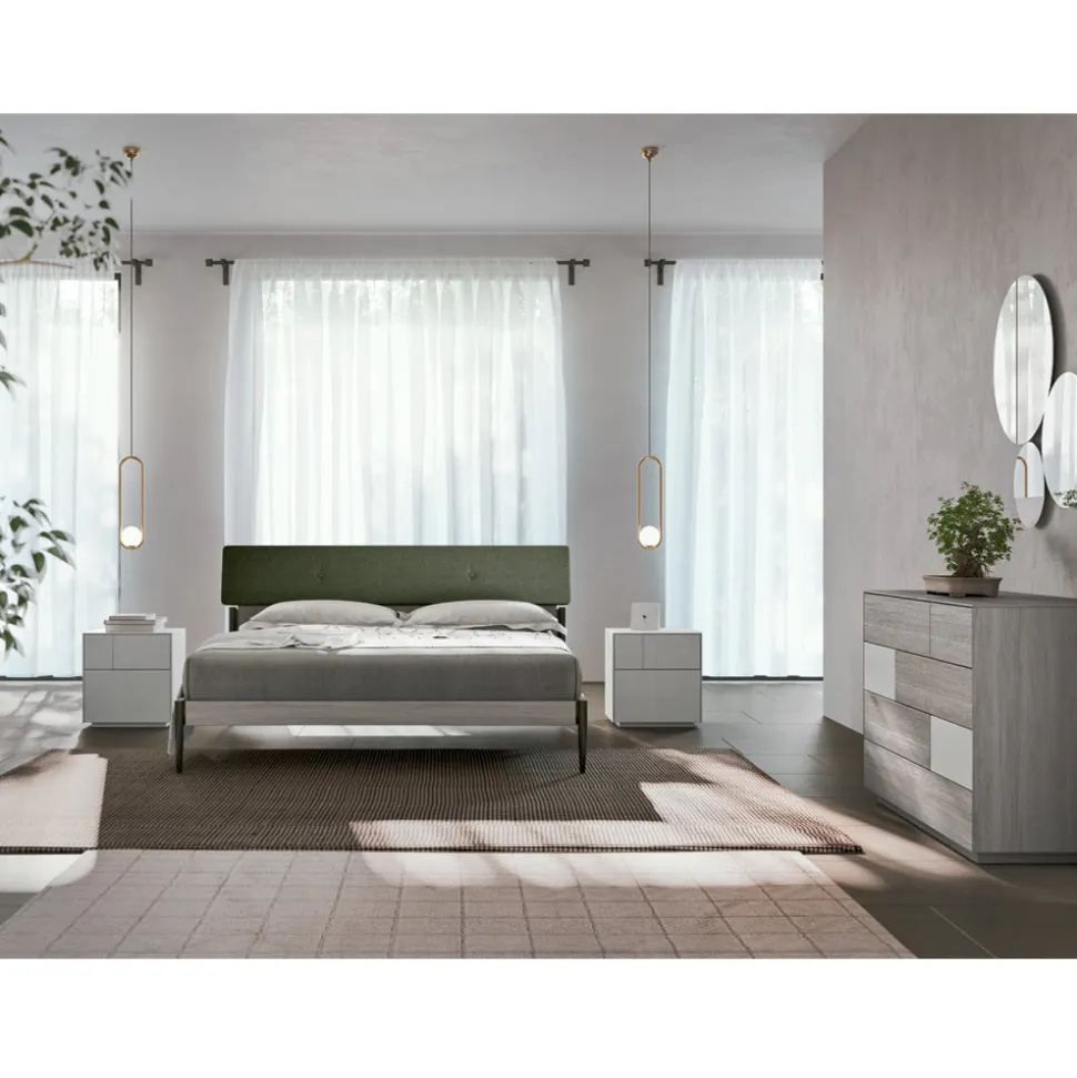 Camera da Letto Completa a 4 Elementi Moderni Made in Italy Pregiata - Verminia