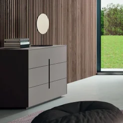 Camera da Letto Completa a 5 Elementi in Stile Moderno Made in Italy - Savanna