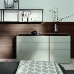 Camera da Letto Matrimoniale a 5 Elementi Made in Italy di Lusso - Smeraldo