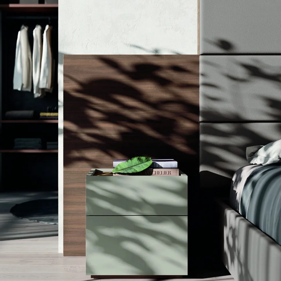 Camera da Letto Matrimoniale a 5 Elementi Made in Italy di Lusso - Smeraldo