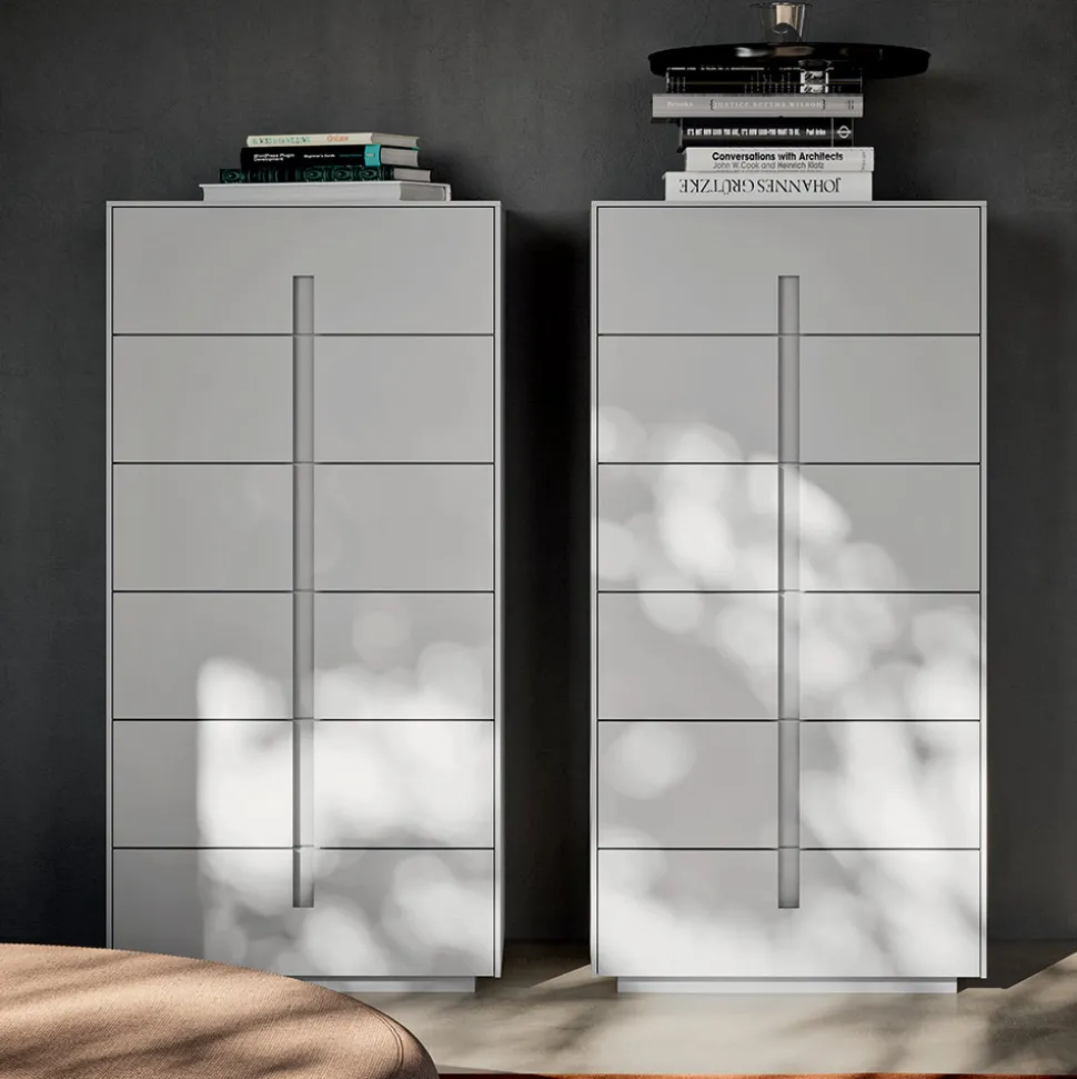 Camera da Letto Matrimoniale a 6 Elementi Stile Moderno Made in Italy - Octavia