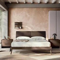Camera da Letto Matrimoniale a 4 Elementi Realizzata in Italia di Lusso - Gamma