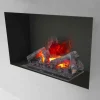 Camino elettrico focolare da incasso ad acqua effetto fumo e brace Hardy 90