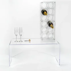 Cantinetta Porta Bottiglie Plexiglass Trasparente Made in Italy - Whines