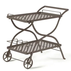 Carrellino Portavivande da Giardino in Acciaio Zincato Made in Italy - Selvaggia