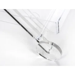 Carrello da Cucina 4 Ruote in Plexiglass Trasparente o con Legno - Magimbo
