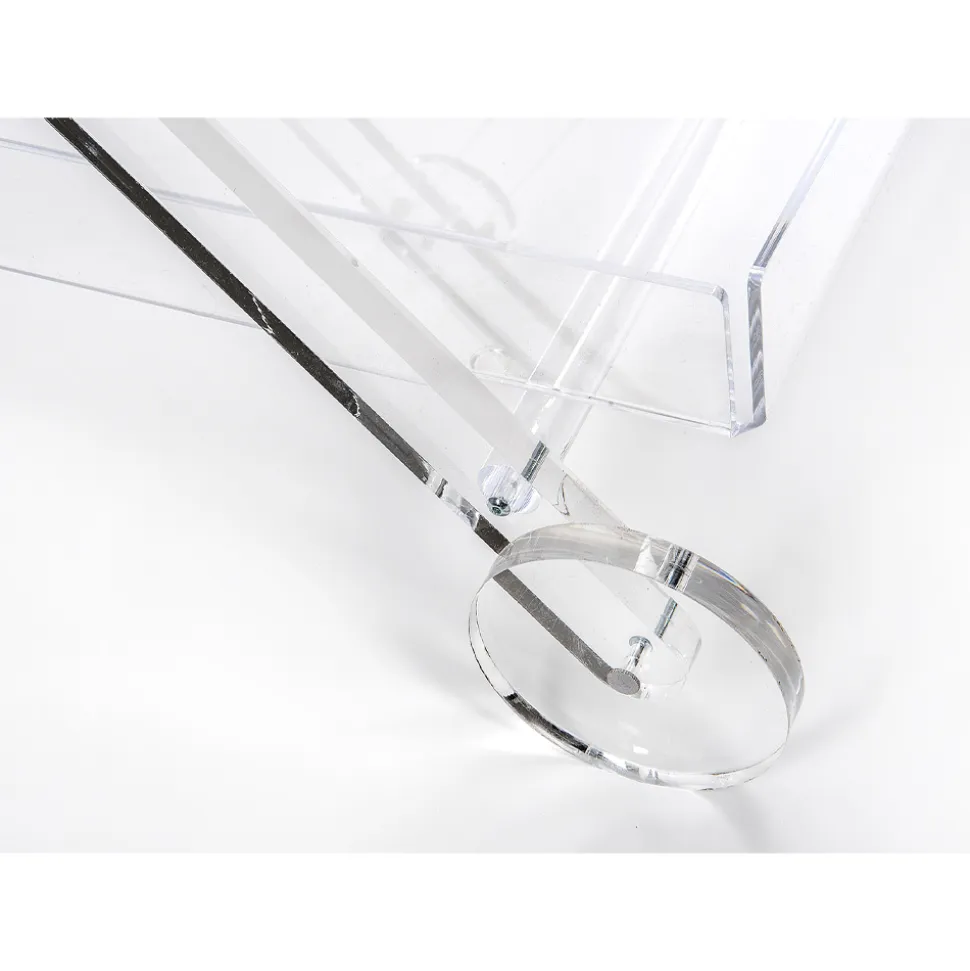 Carrello da Cucina 4 Ruote in Plexiglass Trasparente o con Legno - Magimbo