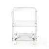 Carrello Porta Oggetti con Ruote in Plexiglass Made in Italy - Rudolf