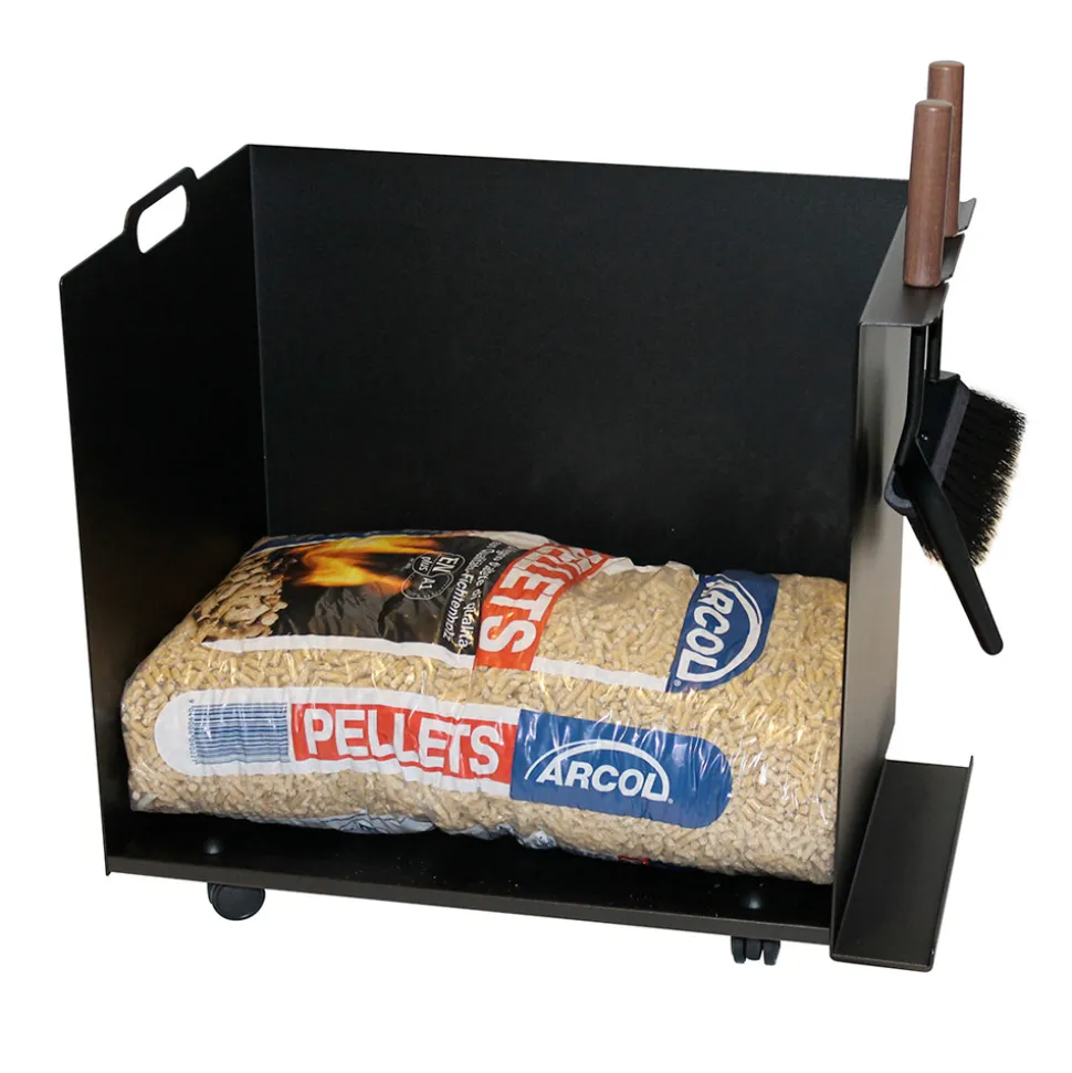 Carrello Porta Sacchi di Pellet in Metallo con Ruote Made in Italy - Pinguino