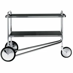 Carrello Portavivande in Acciaio Cromato e Laminato Made in Italy - Singapore