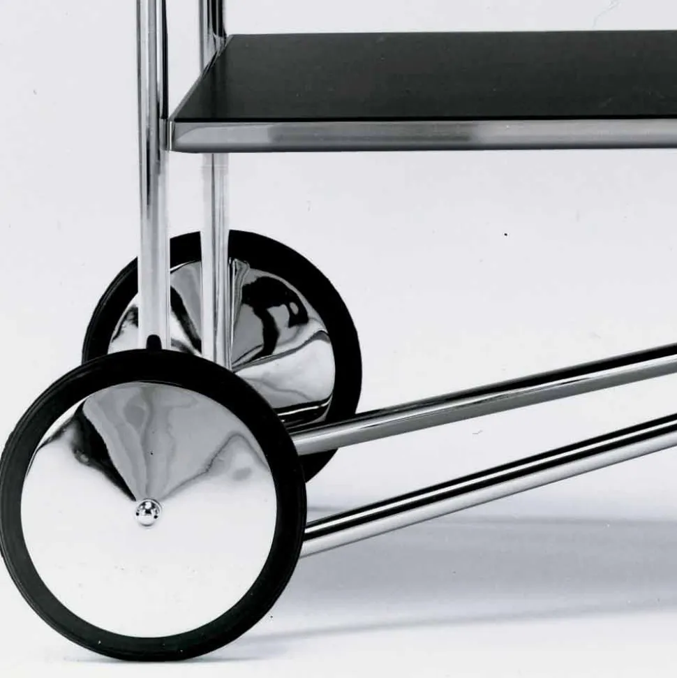 Carrello Portavivande in Acciaio Cromato e Laminato Made in Italy - Singapore