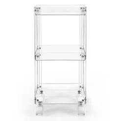 Carrello Porta Vivande in Plexiglass Trasparente Made in Italy - Galatius
