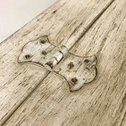 Cassapanca Fatta a Mano in Legno Massello con Profili Oro Made in Italy - Caio
