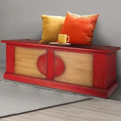 Cassapanca in Legno Impiallacciato di Diverse Finiture Made in Italy - Krishna