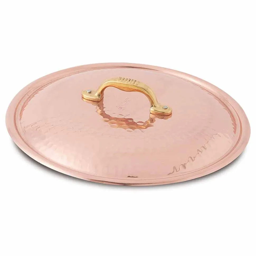 Casseruola Alta in Rame Stagnato a Mano Tonda con 2 Manici 28 cm - Gianfranco