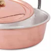 Casseruola in Rame Stagnato a Mano, Coperchio e Manico ad Arco 26 cm - MariaG