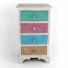 Cassettiera Artigianale a 4 Cassetti in Legno Bianco Made in Italy - Manhattan