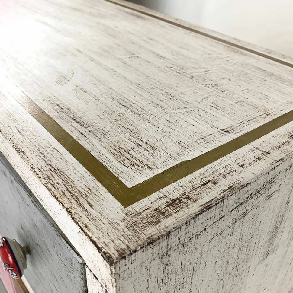 Cassettiera Artigianale in Legno Massello con 9 Cassetti Made in Italy - Pierrot