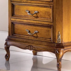 Cassettiera Classica in Legno 3 Cassetti e Vano Made in Italy - Richard