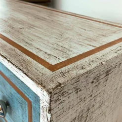 Cassettiera con Cassetti Colorati e Pomelli in Ceramica Made in Italy - Hendriks