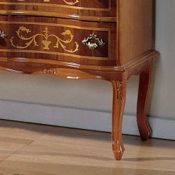 Cassettiera Stile Classico in Legno con 6 Cassetti Made in Italy - Elegant