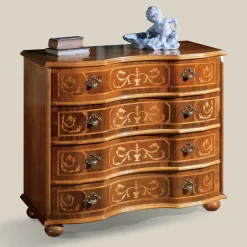 Cassettiera Stile Classico in Legno con Cassetti Made in Italy - Elegant