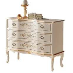Cassettiera Stile Classico in Legno con 3 Cassetti Made in Italy - Elegant