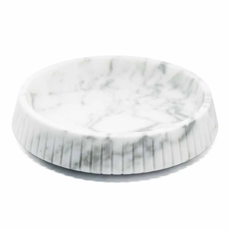 Centrotavola di Design in Marmo Bianco di Carrara Made in Italy - Bryan