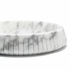 Centrotavola di Design in Marmo Bianco di Carrara Made in Italy - Bryan