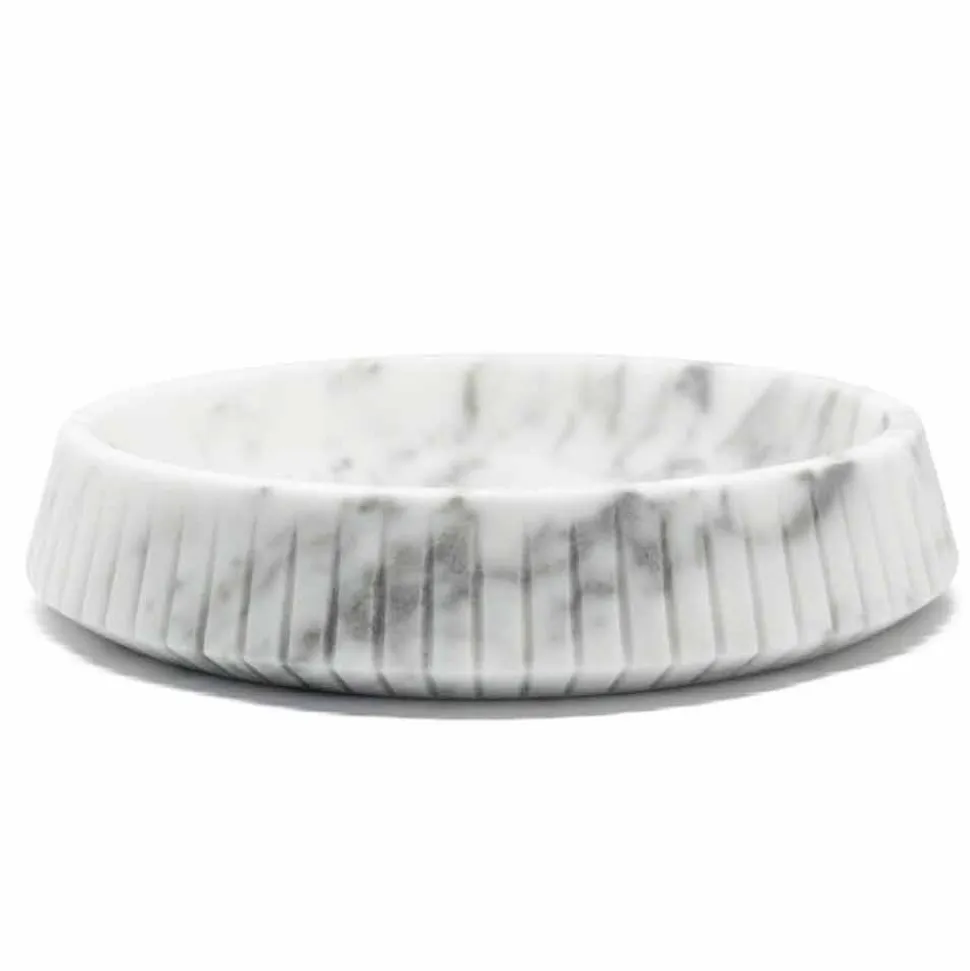 Centrotavola di Design in Marmo Bianco di Carrara Made in Italy - Bryan